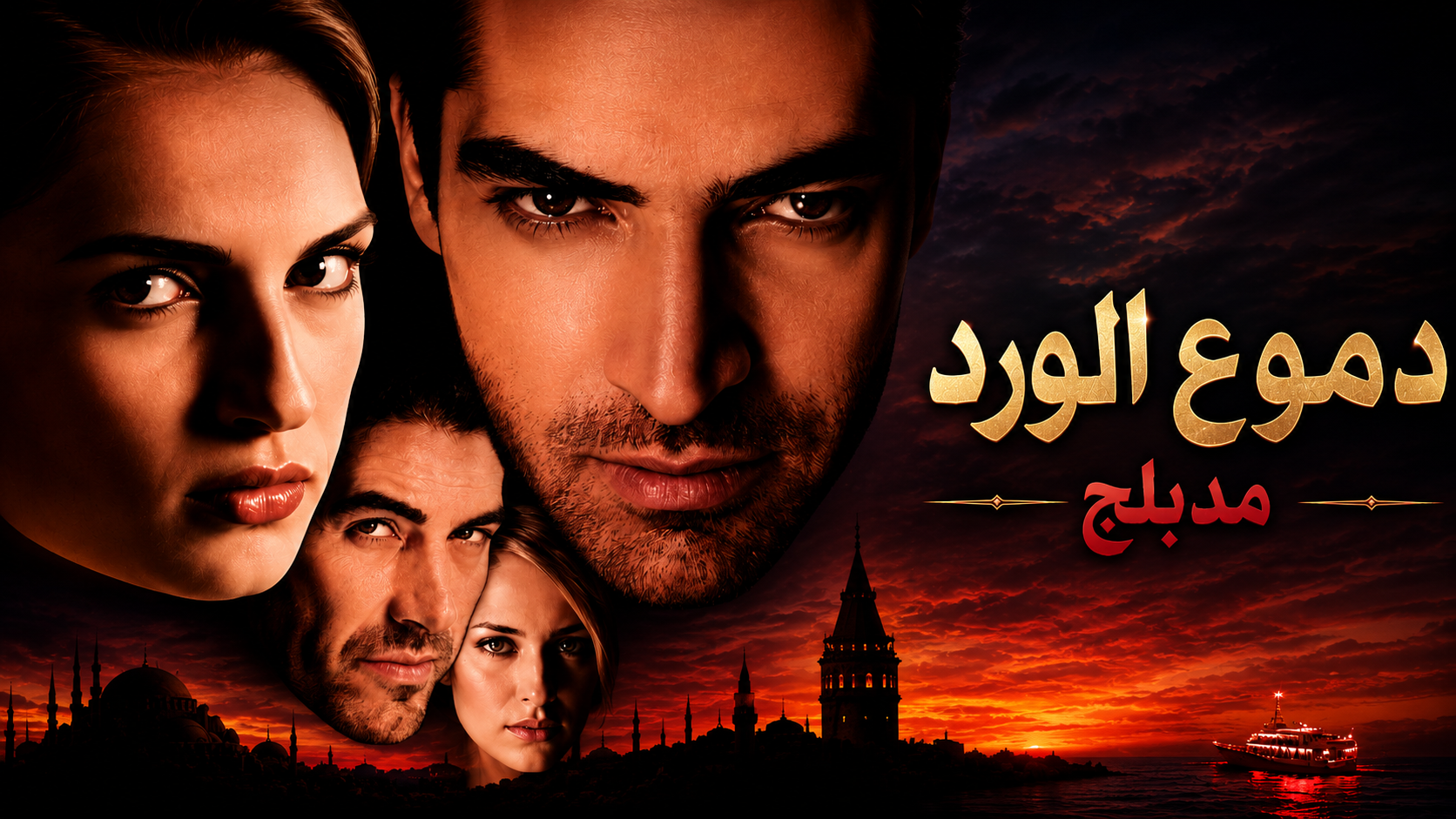 مسلسل دموع الورد الحلقة 1 مدبلجة قصة عشق